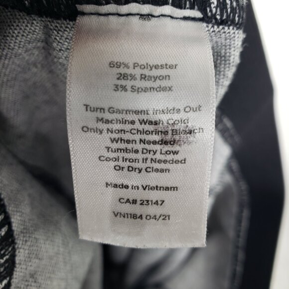 3/$25 Talbots Glen Plaid Pull On Soho Skinny Leggings Pants 10 High Rise Black - Picture 10 of 12